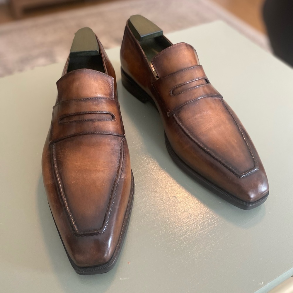 Sophisticated Brown Leather Slip-On Loafers
